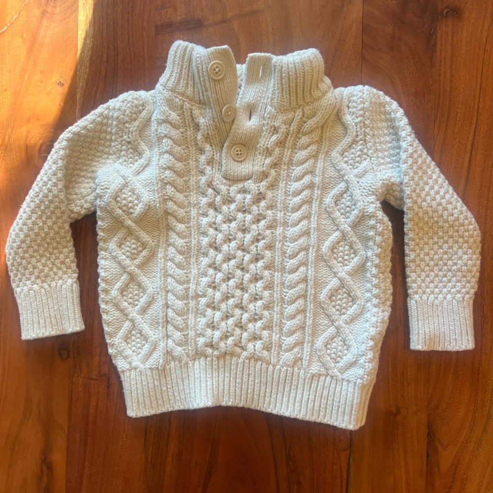 Cotton Wool Blend Gap Toddler Sweater 3T